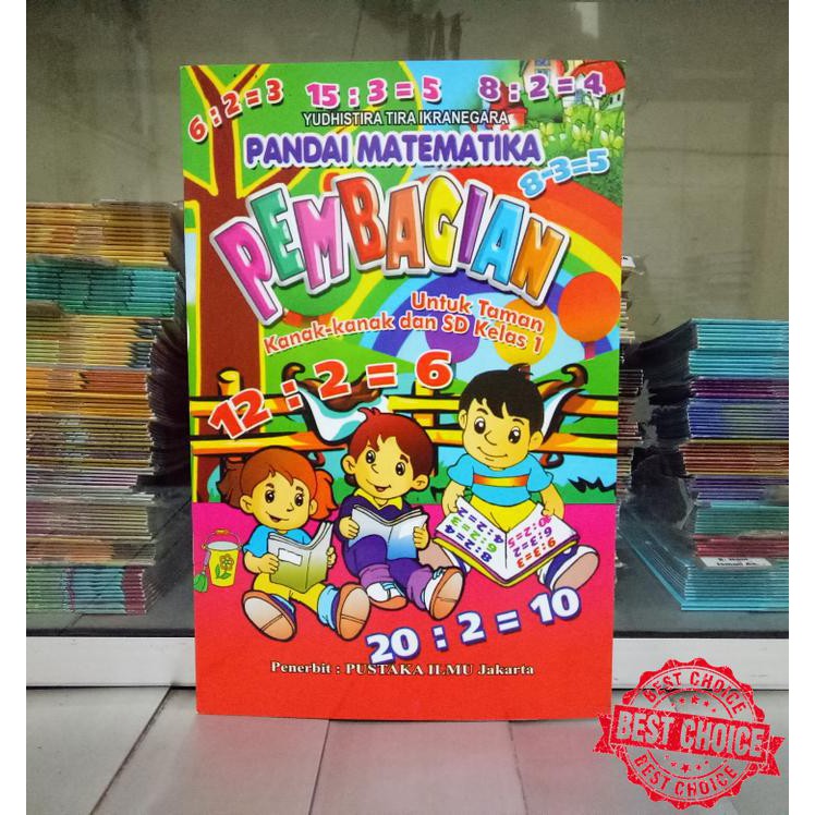 Jual Buku Anak SD kelas 1 belajar Matematika Pembagian bagi bagian