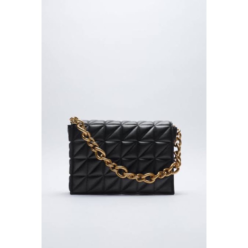 Jual ZR zara quilted shoulder bag with chain Tas zara (WAJIB TANYA STOCK) Shopee Indonesia