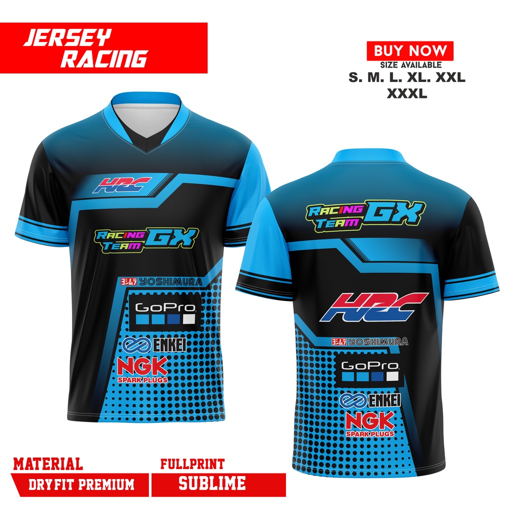 Jual Jersey Racing Motor Gx 3 Racing | Shopee Indonesia