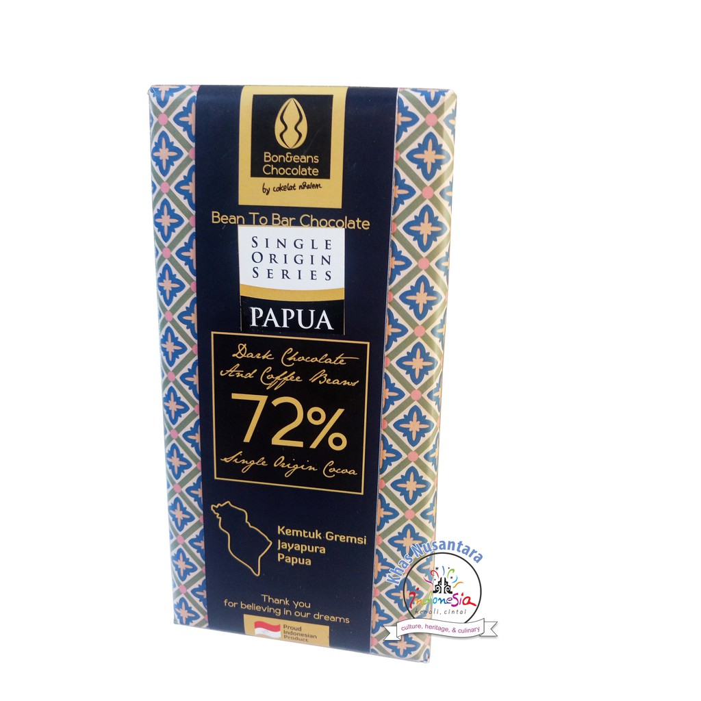 Jual Coklat Papua Dark 72⎕Remium 85 Gr Cokelat From Ndalem Chocolate | Shopee Indonesia