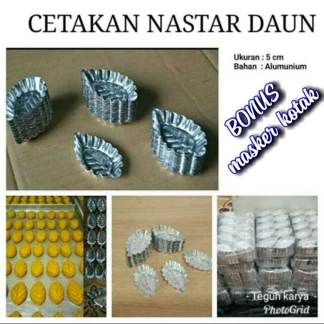 Cetakan Nastar Daun isi 20pcs / Cetakan Nastar / Cetakan Nastar Motif