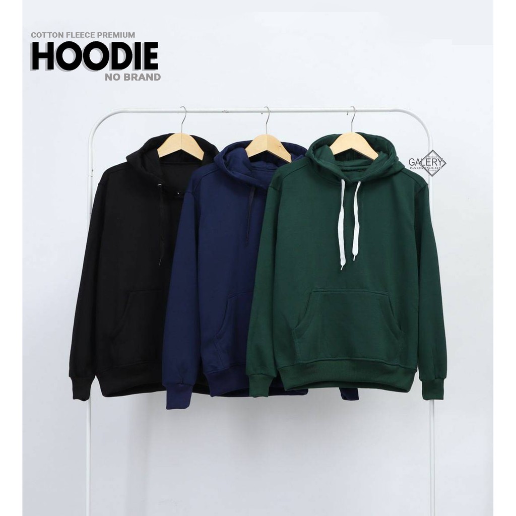 Jual GALERY Hoodie Polos [LANGSUNG DARI PABRIK] Bahan Cotton Fleece