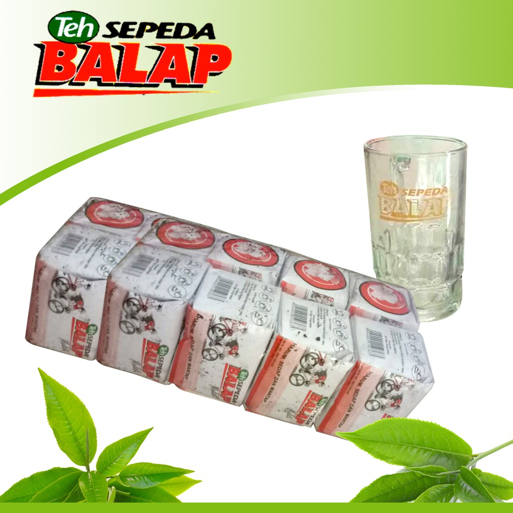Jual Teh Tubruk Cap Sepeda Balap 1 Pack Isi 10 Bungkus @35Gr + Gelas | Shopee Indonesia