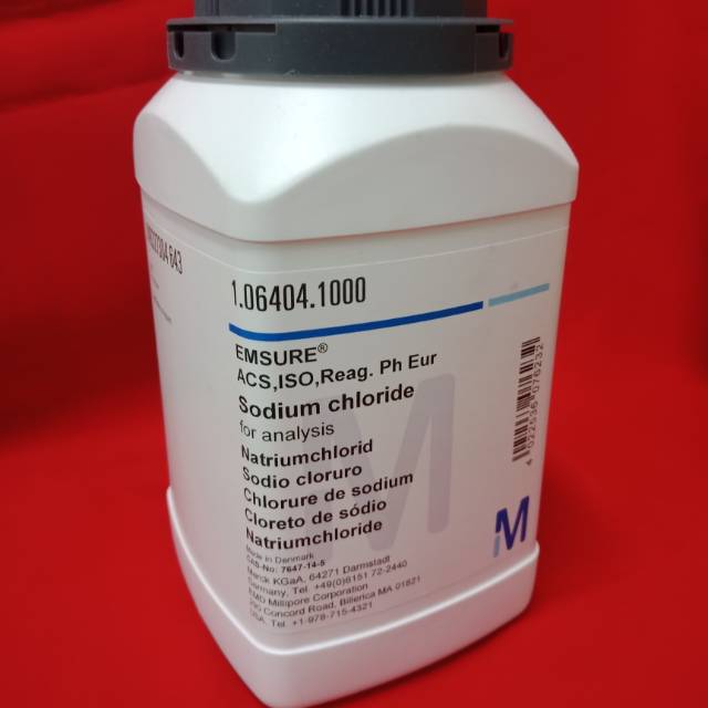 Sodium Chloride / Natrium Klorida / NaCl Merck 1.06404.1000 | Shopee  Indonesia
