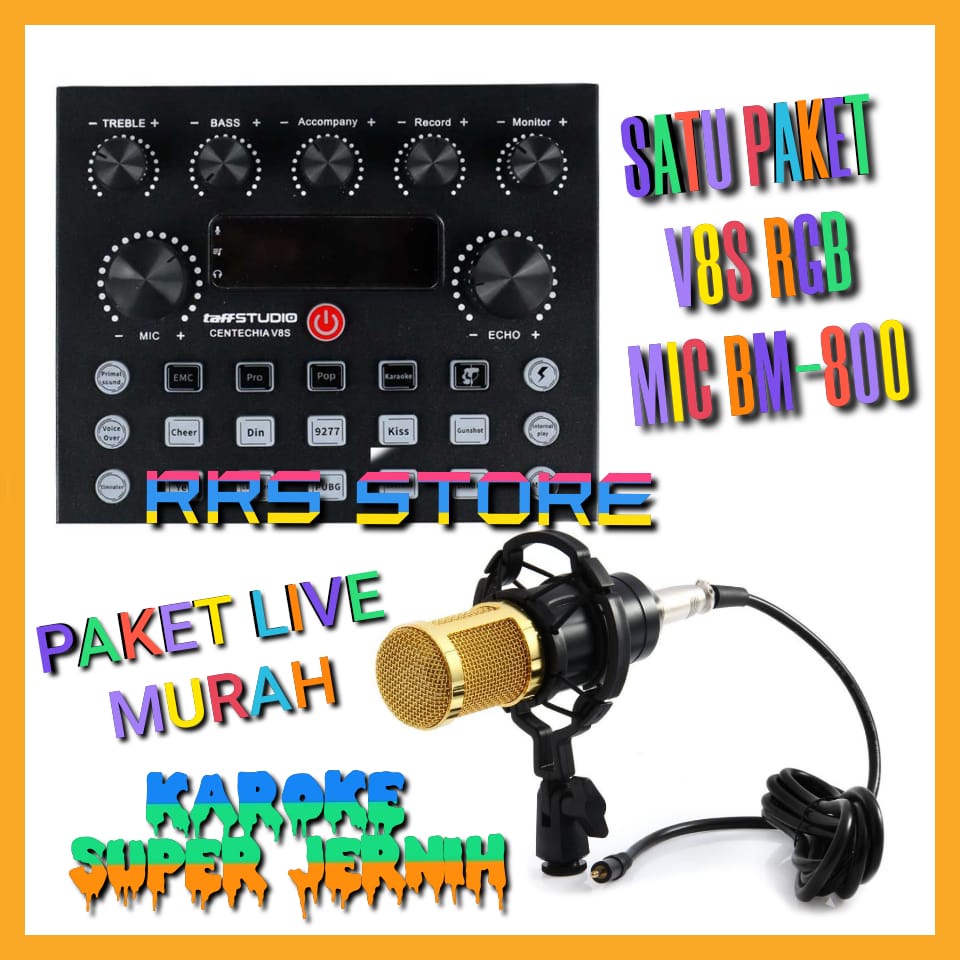 Jual ALAT KAROKE SATU PAKET Mixer mini mic BM 800 / 8000 MURAH KUALITAS