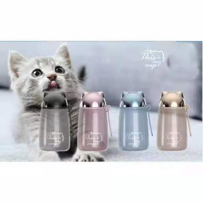 Botol minuman anak cat bottle kucing tempat air minum 079 Shopee
