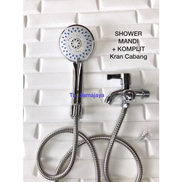 Jual Hand shower mandi set . Head shower mandi 5 VARIASI AIR + komplit