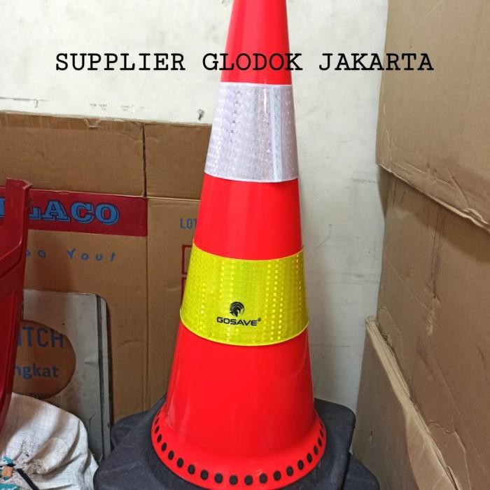 Jual Traffic Cone GoSave 75 cm /Kerucut Lalu Lintas / safety cone