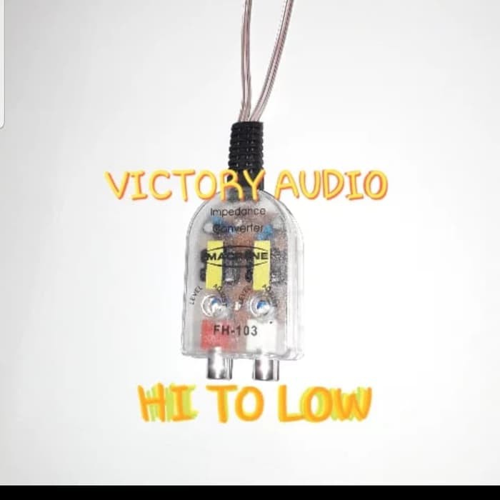 Jual RCA Adaptor Hi To Low Converter Adaptor Standard Mobil | Shopee