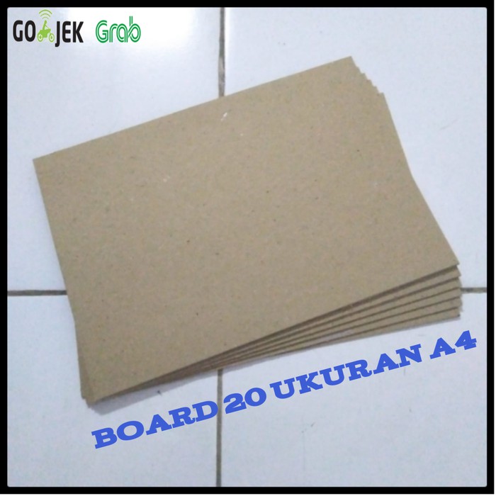 Jual Kertas Karton Board 20 Ukuran A4 Shopee Indonesia