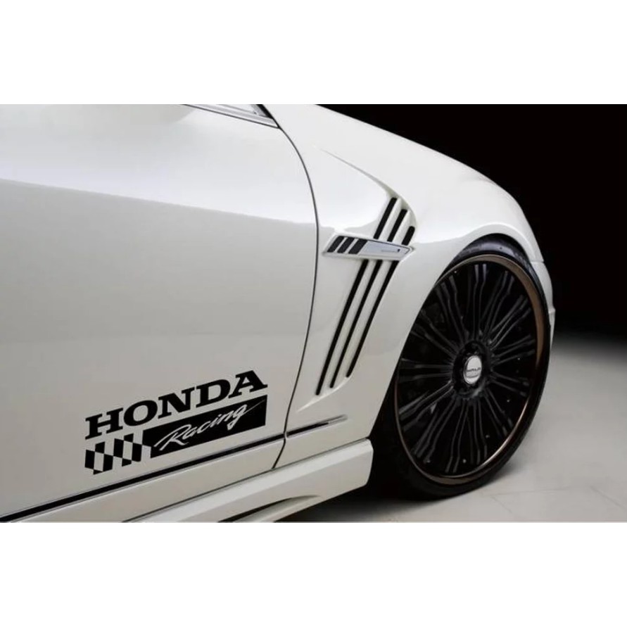 Stiker Mobil Cutting Honda Racing Mobilio Brio HRV CRV BRV