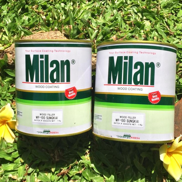 Jual Milan Wood Filler WF100 Dempul Kayu 1KG ALL VARIAN BapakaiWood