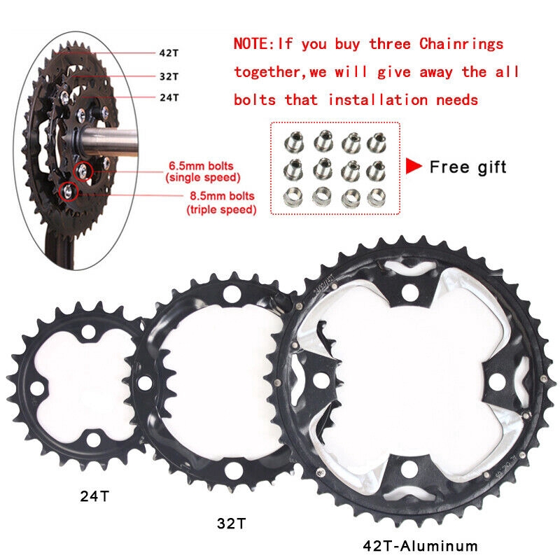 Jual Crankset Speed 2/3X10S Bcd 104/63Mm Ukuran 24/26/32/38/42T Untuk Aksesoris Sepeda Mtb | Shopee Indonesia