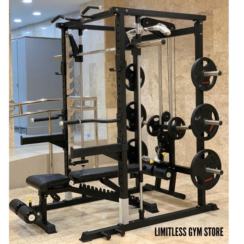 Jual All In One Multi Function Smith Machine Home Fitness Gym Imh709 Coming Tech Alat Fitnes Fungsi | Shopee Indonesia