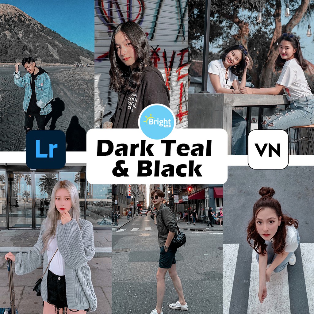 Jual PRESET LR & VN PREMIUM Dark Teal & Black (file DNG) Indonesia