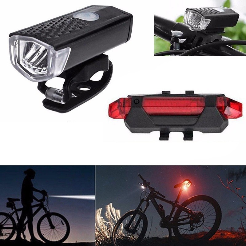 LAMPU SEPEDA led USB 300 Lumens Charger