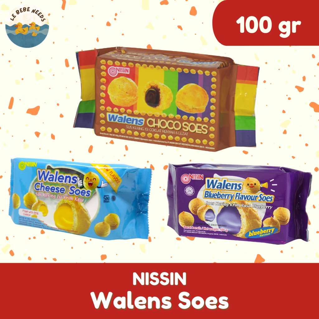 Jual Nissin Walens Soes - Walens Soes Choco Blueberry Cheese - Coklat Keju Blueberry - Walens Soes - Wallens Kue Sus Kering 100 Gr | Shopee Indonesia