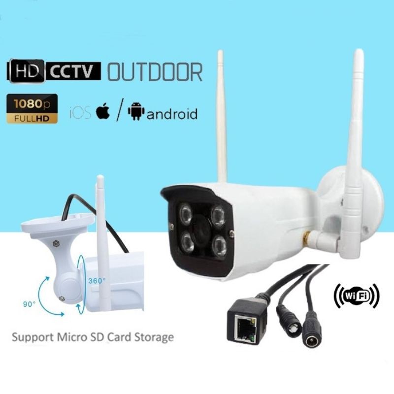 Cctv Ip Cam Wifi 2Mp Camera Outdoor App V380 Outdoor