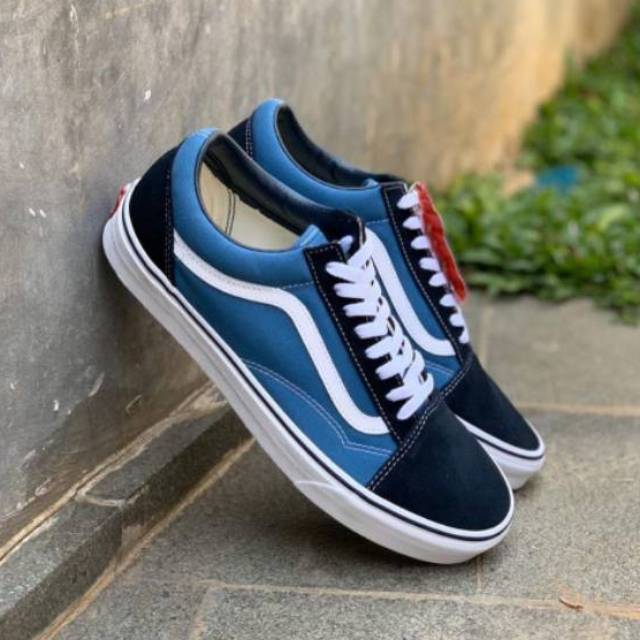 Sepatu Vans Oldskool Navy Premium Quality Shopee Indonesia