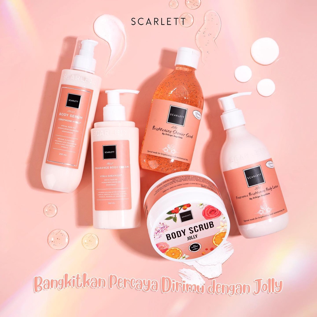 Jual Scarlett Whitening Jolly Series (Lotion, Body Cream, Body Serum