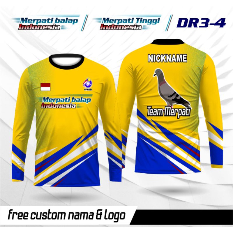 Jual Baju Jersey Merpati Balap/Kolong/Tinggi ,Kaos Jersey Burung Dara Lengan Panjang | Shopee Indonesia