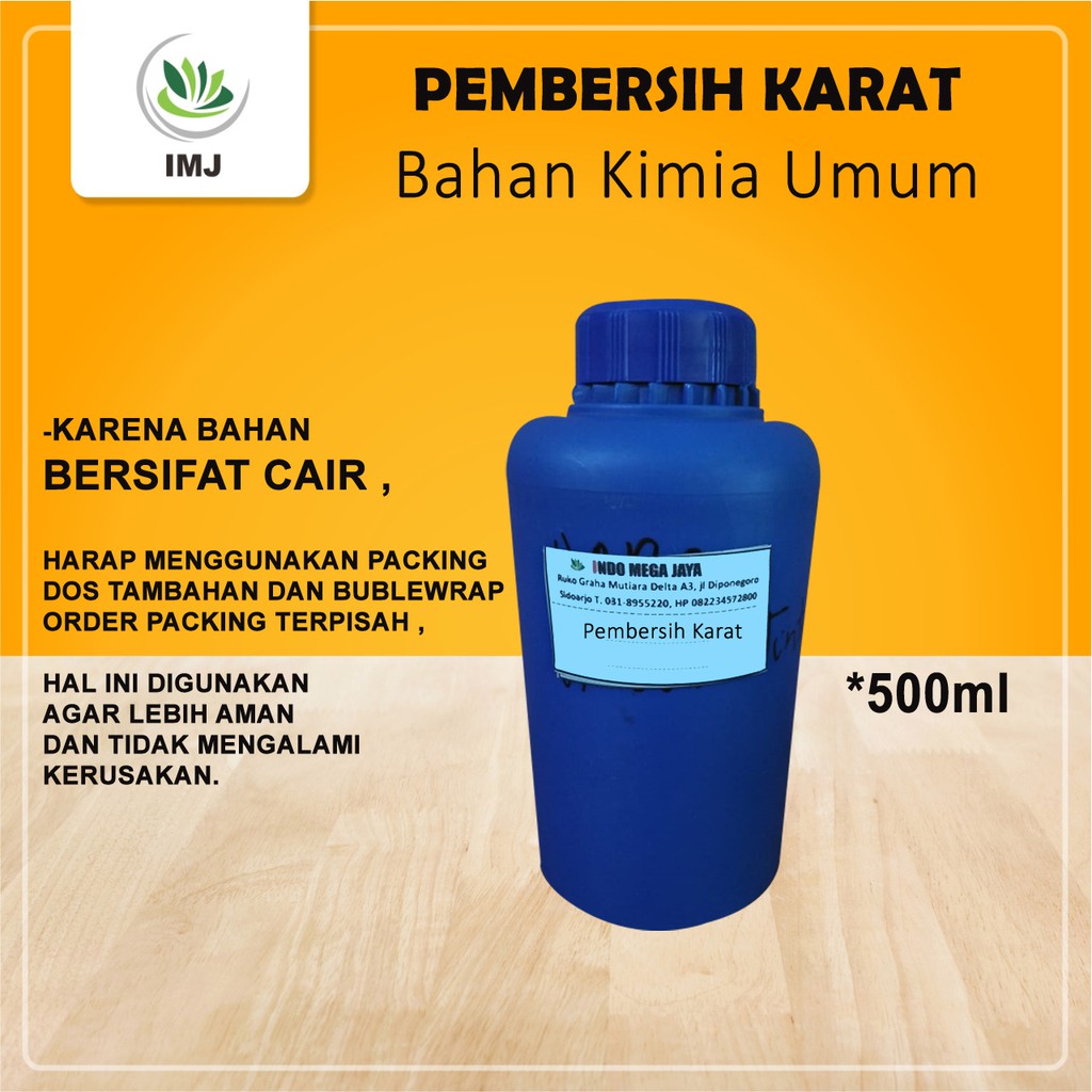 Jual CAIRAN PEMBERSIH NODA KARAT Kemasan 500gr Indonesia