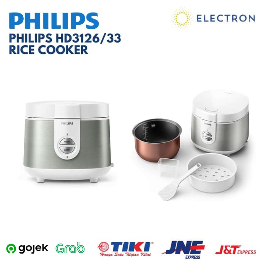 Jual Rice Cooker Compact Premium Jar Philips Type 1 Liter HD3126