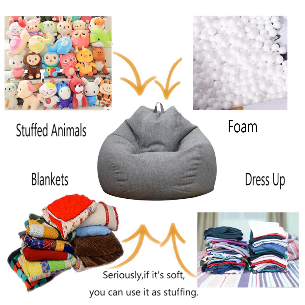 Astounding Collections Of Bean Bag Chair Stuffing Ideas Lagulexa
