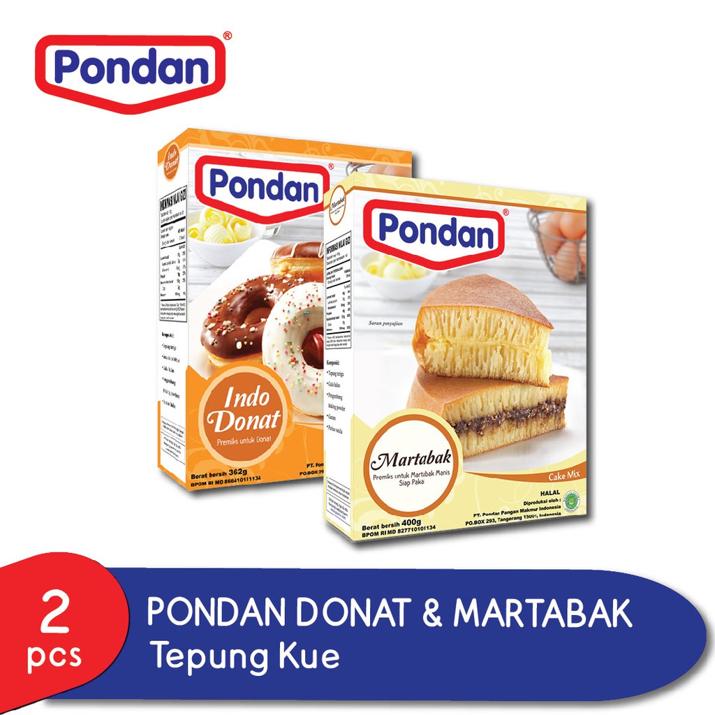 Pondan Indo Donat 362g & Martabak 400g Shopee Indonesia