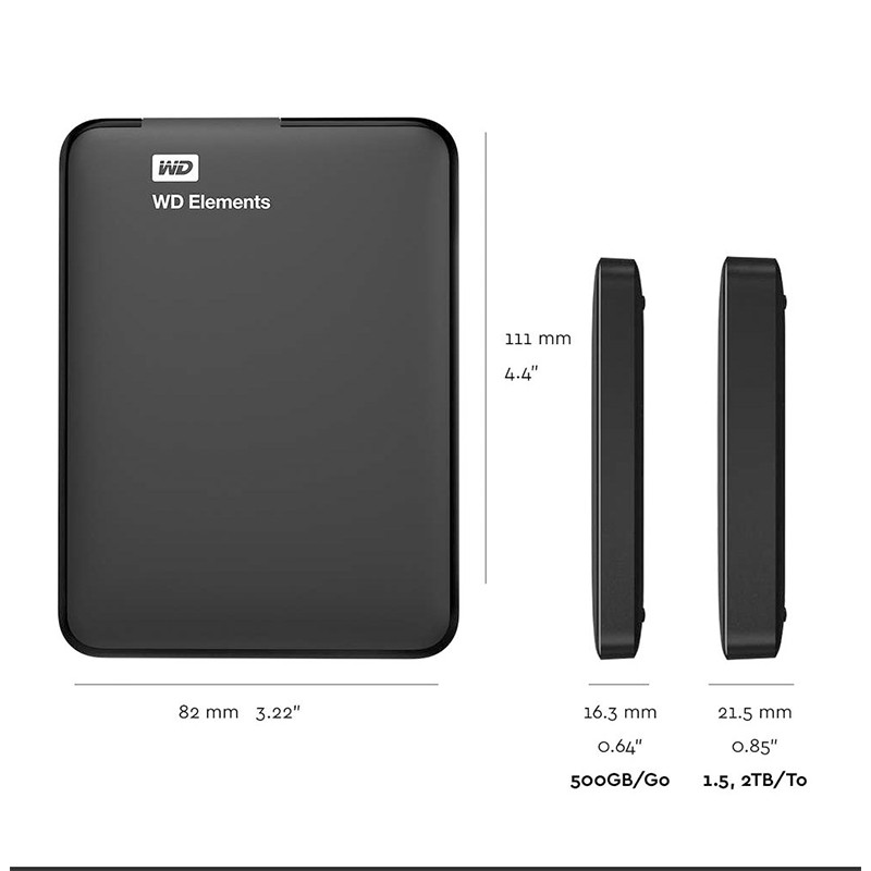 Jual ☸☇❆Western Digital Wd Elements Hard Drive Hard Disk Hdd 2.5" 1Tb 2Tb 4Tb 5Tb Hdd Usb 3.0 Portable Ex | Shopee Indonesia