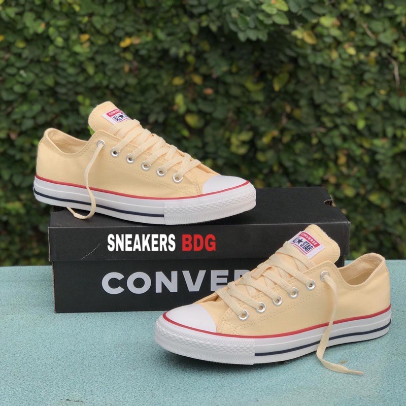 Jual Sepatu Converse Chuck Taylor All Star Ox Beige Classic Low | Shopee Indonesia