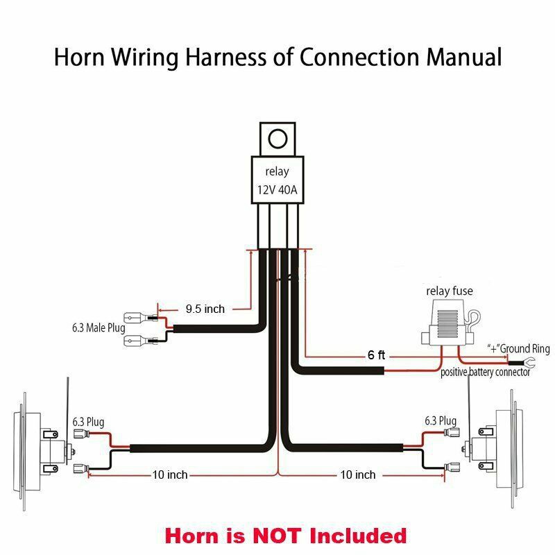 Jual 12V Horn Wiring Auto Parts Horn Ification Harness Relay Kit For Car Truck Grille Mount Blast Tone Horns Indonesia|Shopee Indonesia
