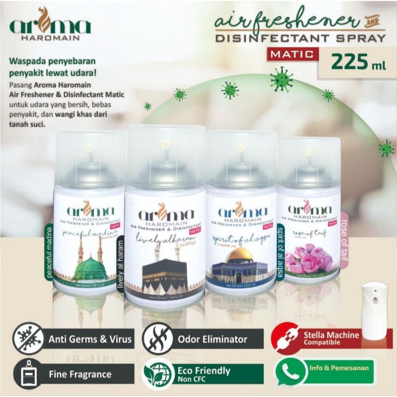 Jual AROMA HAROMAIN /DISINFECTANT SPRAY /AIR FRESHENER Shopee Indonesia