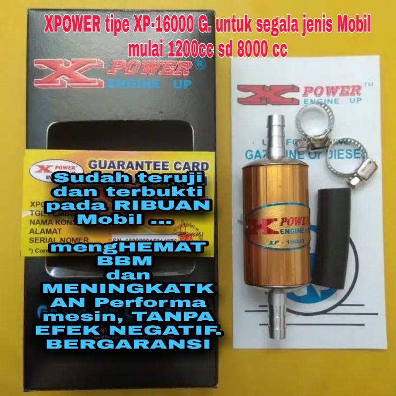 Xpower XP16000 G Alat Penghemat BBM Mobil Bensin dan Solar / Pengirit Bensin dan Solar Merk