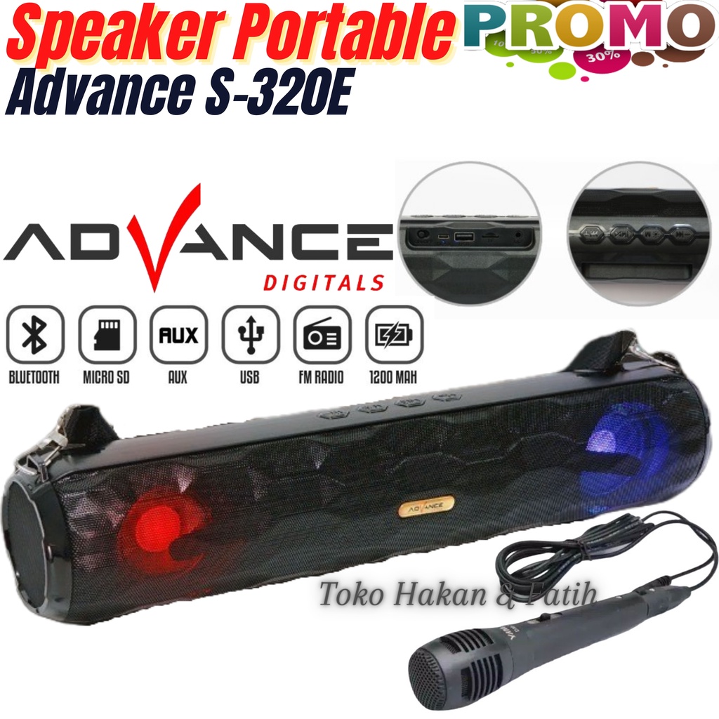 Jual Speaker Advance Bluetooth Music Box & Karaoke S320E Speaker