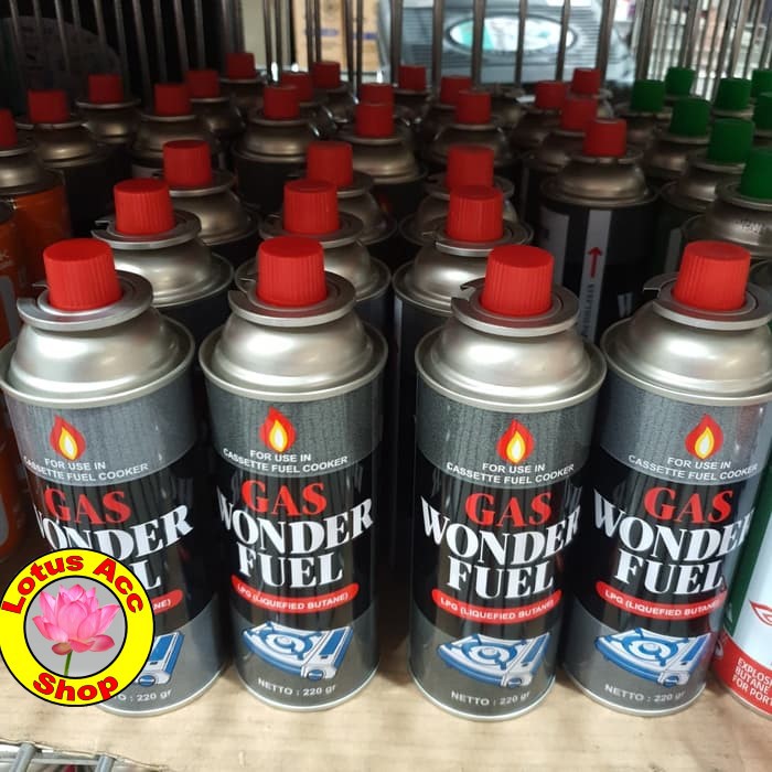 Jual Gas Kaleng Portable Wonder Fuel LPG Use in Casette Fuel Cooker 220