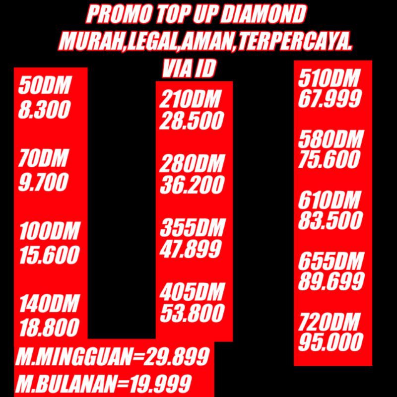 PROMO DIAMOND FF 100% AMAN DAN LEGAL | Shopee Indonesia