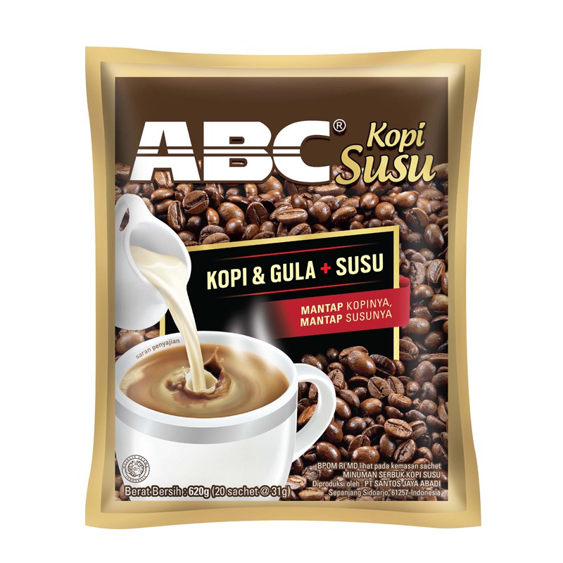 ABC Susu Kopi ( 20 Sachet x 31 gr) Shopee Indonesia