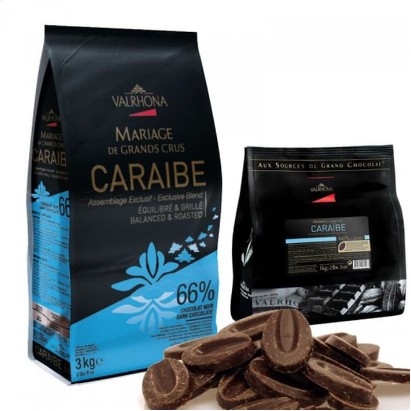 Jual Varlrhona Dark Couverture Caraibe 66% 200Gr (Repack) / Valrhona Chocolate / Coklat Import | Shopee Indonesia