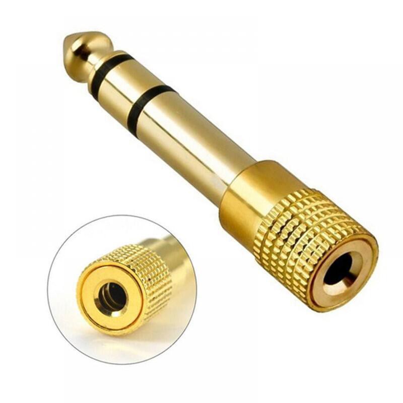 Jual Steker Stereo Mono 6.35Mm Ke Jack Steker Stereo 3.5Mm Warna Emas | Shopee Indonesia