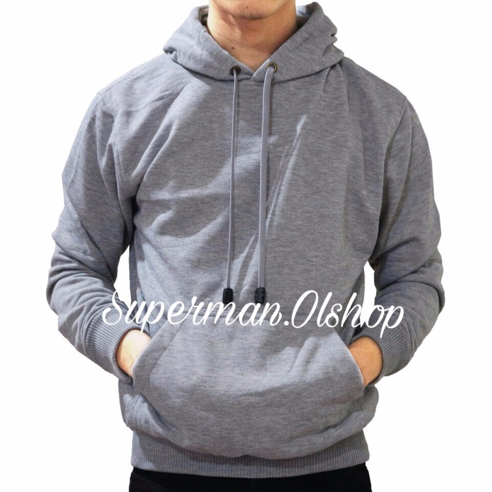 Mentahan Hoodie Polos Abu Abu MOCKUP FRESH