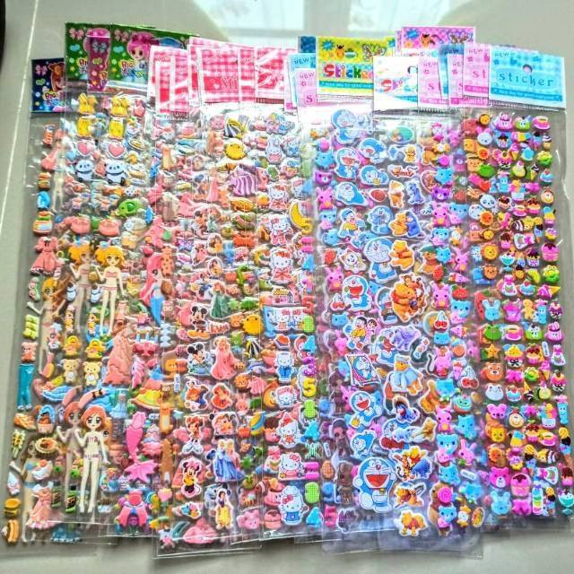Jual (8Gr) Stiker Menempel Tempel Hiasan Hp - Mainan Anak Edukasi Sticker Karakter Kartun Lucu | Shopee Indonesia