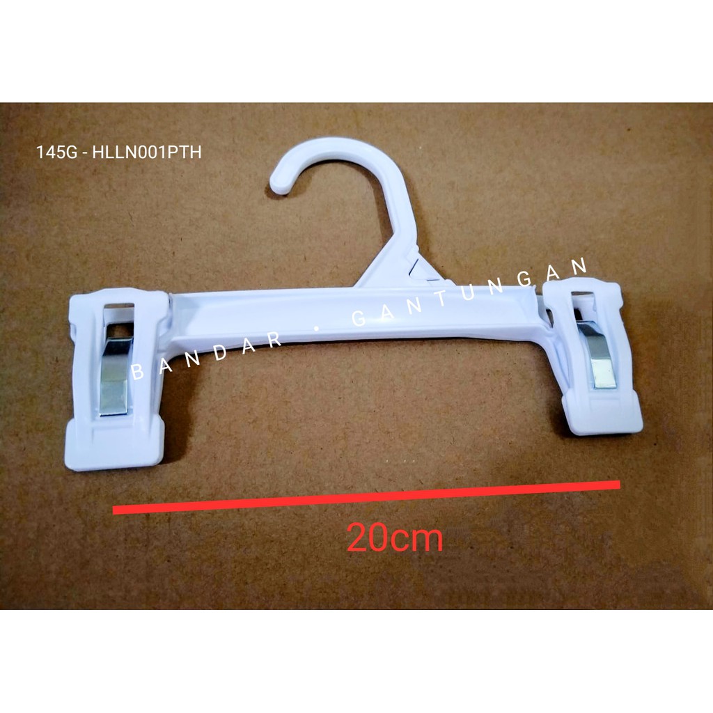 Hanger Jepit Plastik Anak / Gantungan Jepit Celana Rok Ukuran 20cm
