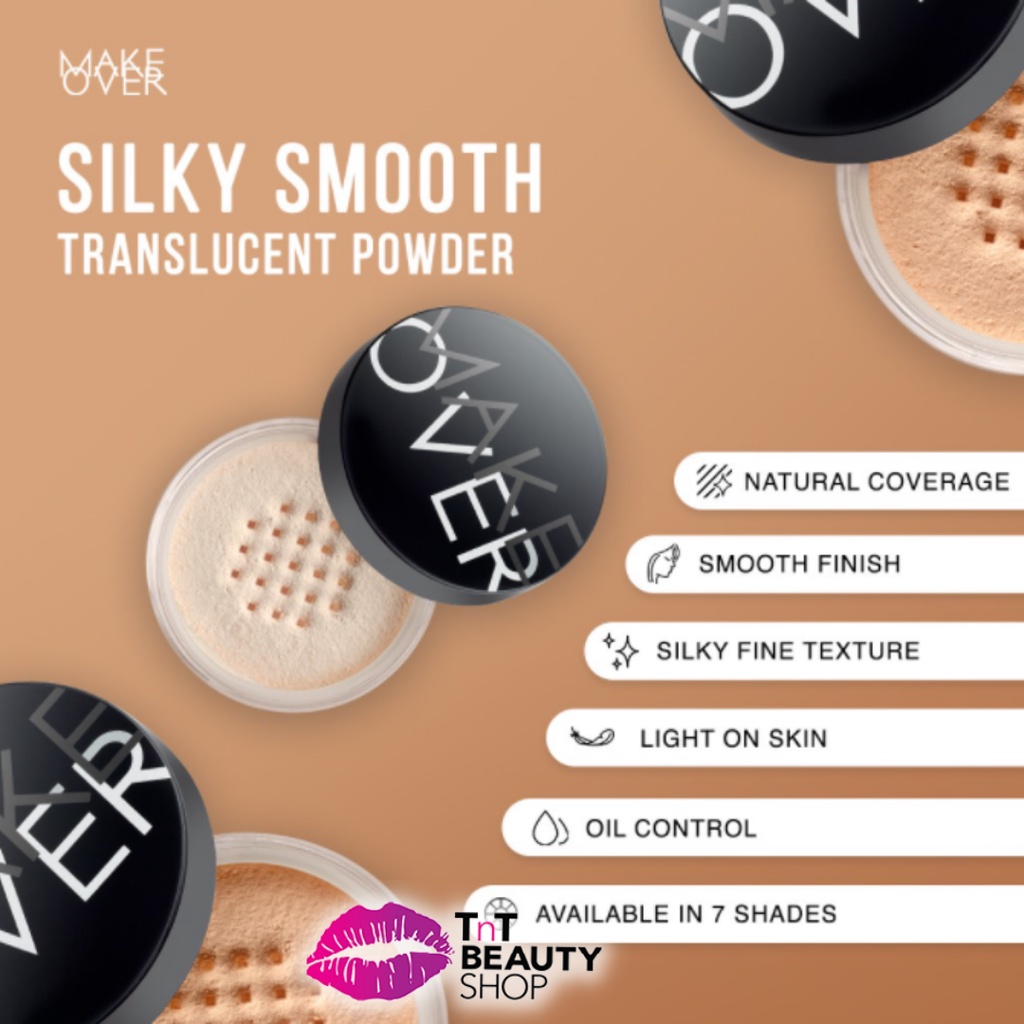 Jual MAKE OVER Silky Smooth Translucent Powder 35 gr MakeOver Bedak