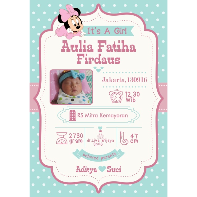 Frame biodata bayi Shopee Indonesia