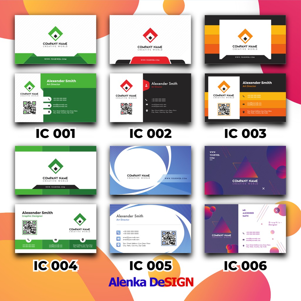 Jual Kartu Nama Custom, Professional, Modern, ID Card, Bussiness Card