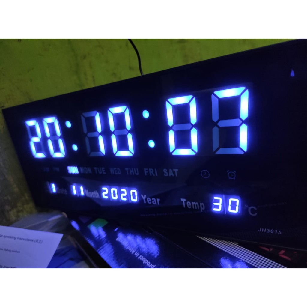 Jual Jam Dinding Digital Besar XY3615 OTOMATIS Shopee Indonesia