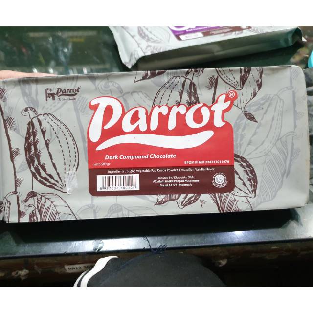 Jual Coklat Batang Parrot 500 Gram / Parrot Dark Chocolate Coumpound / Coklat Blok Parrot . | Shopee Indonesia