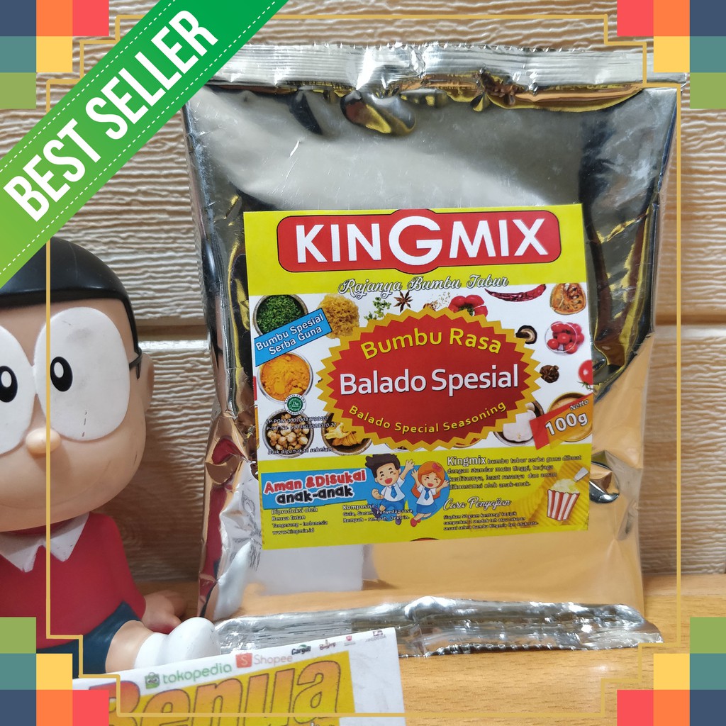 Bumbu Tabur Rasa Balado Spesial Kingmix Premium 100gr Shopee Indonesia