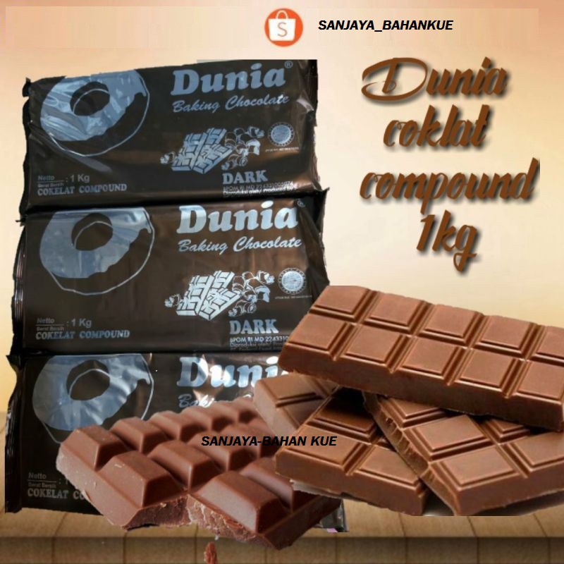 Jual Dunia Coklat Batang 1Kg/Dunia Coklat Block 1Kg | Shopee Indonesia